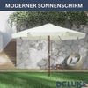 Sonnenschirm aus Holz PAUL SandweißHxB 254x330cm Sonnenschirm 330 cm Kurbelschirm Standschirm Sonnenschutz Gartenschirm Balkonschirm klassisch Bild 4