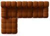 Micadoni Modulares Sofa Bellis 4-Sitzer mit flachem Modul Samt Bluvel Terrakotta Bild 4