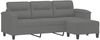vidaXL 3-Sitzer-Sofa mit Hocker Dunkelgrau 180 cm Mikrofasergewebe 3201233 Bild 3