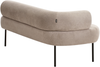 Linksseitige Chaiselongue MIRMANDE Stoff Taupe Bild 5