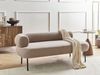 Linksseitige Chaiselongue MIRMANDE Stoff Taupe Bild 3