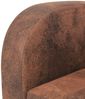 vidaXL Sofa 3-Sitzer Wildleder-Optik Braun 245586 Bild 5