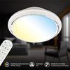 Briloner Leuchten LED Deckenleuchte DISON, Ventilatorfunktion, LED fest integriert, warmweiß - kaltweiß, 44x17,5 cm, Schlafzimmer, Wohnzimmer, Esszimmer, Flur, Küche Bild 3