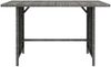 vidaXL Garten-Esstisch Grau 110x70x65 cm Poly Rattan 313497 Bild 2