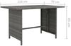 vidaXL Garten-Esstisch Grau 110x70x65 cm Poly Rattan 313497 Bild 4
