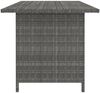 vidaXL Garten-Esstisch Grau 110x70x65 cm Poly Rattan 313497 Bild 3