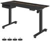 Vasagle Höhenverstellbarer Schreibtisch elektrisch, stufenlos verstellbar, Memory-Funktion mit 4 Höhen, schwarz, Tischoberfläche 60x140 cm Bild 2
