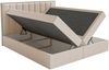 Selsey 'Togents' Boxspringbett 140x200 mit Stauraum und Topper, hydrophobe Chenille, beige Bild 4