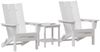 vidaXL Gartenstuhl 3 pcs Weiß 80,5 x 74,5 x 92 cm Polyethylen 3335822 Bild 3