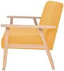 vidaXL 2-Sitzer Sofa Stoff Gelb 244658 Bild 3