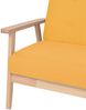 vidaXL 2-Sitzer Sofa Stoff Gelb 244658 Bild 4