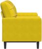vidaXL 2-Sitzer-Sofa mit Zierkissen Gelb 120 cm Samt 3278215 Bild 4