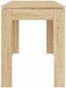 vidaXL Esstisch Sonoma-Eiche 120 x 60 x 76 cm Spanplatte [800759] Bild 5