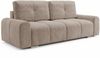 Schlafsofa Fluffy mit Schlaffunktion und Bettkasten - Bonellfederkern, Chenille-Bezug, große Liegefläche 195x145 cm, modernes Polstersofa & Bettsofa, weich & voluminös Sofa (Cappuccino (Vibe 21)) Bild 2