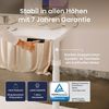 Ergotopia Desktopia One I Elektrisch höhenverstellbarer Schreibtisch I Tischplatte: 180x80cm, Weiß Dekor I Gestell Weiß I Top Preis-Leistung Bild 2
