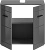 Waschbeckenunterschrank Soft - Grau / Grau Hochglanz Bild 3
