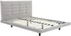 Vente-unique - NISATIO Bett Stoff Grau - B 208 cm x H 107 cm x L 146 cm Bild 3