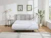 Vente-unique - NISATIO Bett Stoff Grau - B 208 cm x H 107 cm x L 146 cm Bild 2