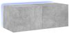 vidaXL TV-Wandschrank mit LED-Leuchten Betongrau 80x35x31 cm 837287 Bild 2