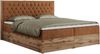 Boxspringbett, Schlafzimmerbett, Bettkasten - AMORE - 180 x 200 cm - Orange Stoff - H3 Bild 4