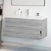 vidaXL Waschbeckenschrank mit Einbaubecken Grau Sonoma Holzwerkstoff 3152889 Bild 4