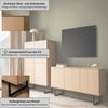 Home affaire Wohnwand Lund, moderne Anbauwand, Wohnzimmer-Set in Stone Oak, (2-St), enthält Lowboard und Highboard Bild 3