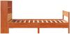 vidaXL Massivholzbett mit Regal ohne Matratze Wachsbraun 75x190 cm 3323013 Bild 5