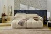 Ecksofa elektrisch USB-C Kopflehne verstellbar Schlafcouch Flachgewebe in Beige Bild 4