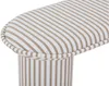 Vente-unique - ELAMIU Sitzbank Stoff SchokoladenbraunWeiß - B 44 cm x H 42 cm x L 122 cm Bild 4