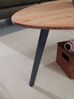 Couchtisch Akazie Massivholz 110 x 45 x 60 cm Wohnzimmertisch Nierenform Bild 5