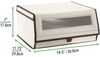 mDesign Schuhbox Aufbewahrungsbox Organizer stapelbar 2er Set Creme / Braun Bild 2