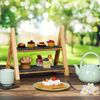 Relaxdays 2-stöckige Etagere mit Schieferplatten Bild 3