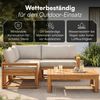 STEELSØN 'Mizaru' Premium Gartenlounge, Gartenmöbel Set mit Tisch, taupe, Akazienholz, wetterfest und UV-beständig, Outdoor Ecksofa mit 2 Sitzen Bild 3