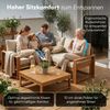 STEELSØN 'Mizaru' Premium Gartenlounge, Gartenmöbel Set mit Tisch, taupe, Akazienholz, wetterfest und UV-beständig, Outdoor Ecksofa mit 2 Sitzen Bild 5
