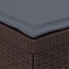 vidaXL 1-Sitzer Garten-Sofa mit Kissen Rattan-Look PP Braun 8011803 Bild 5