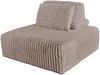 KAWOLA Hocker WIOLO SOFT Polsterhocker mit Rückenkissen Weicher Breitcord taupe 84 x 111 x 111 cm Bild 3