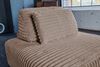 KAWOLA Hocker WIOLO SOFT Polsterhocker mit Rückenkissen Weicher Breitcord taupe 84 x 111 x 111 cm Bild 5