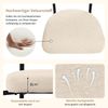Polstersessel Samt Breiter Sitz 70x62 cm Ergonomisch Metallgestell Beige Esszimmerstuhl Loungesessel Home Office Sessel 150kg belastbar Bild 4