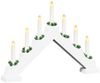 vidaXL Weihnachtskerzenbrücke mit 7 LEDs Weiß 39,5 x 5 x 29 cm 42019703 Bild 2