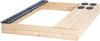 roba Sandkasten Street & Play aus Holz - Design mit Straße, Kochplatte, Spielwanne - Sandkiste groß mit Abdeckungen aus wetterfestem Holz - Natur / Schwarz Bild 3