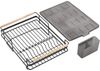 Abtropfgestell Metall schwarz Geschirrabtropfer Abtropfgitter Holzgriff mDesign Bild 4