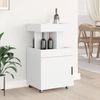 vidaXL Barwagen Weiß 50x41x89 cm Holzwerkstoff 848262 Bild 2