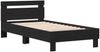 vidaXL Bettrahmen Schwarz Eichen-Optik 193 x 95 x 88 cm Holzwerkstoff 874123 Bild 4