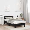 vidaXL Bettrahmen Schwarz Eichen-Optik 193 x 95 x 88 cm Holzwerkstoff 874123 Bild 3