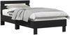 vidaXL Bettrahmen Schwarz Eichen-Optik 193 x 95 x 88 cm Holzwerkstoff 874123 Bild 2