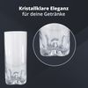 Peill+Putzler Germany 6er Set Longdrinkgläser, 300 ml Volumen, starker Eisboden, Kristallgläser mit einem schlichten Design, Longdrinkgläser für Wasser, Saft & Cocktail, Trinkgläser Bild 2