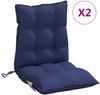 vidaXL Niedriglehner-Auflagen 2 Stk. Marineblau Oxford-Gewebe 377737 Bild 2