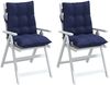 vidaXL Niedriglehner-Auflagen 2 Stk. Marineblau Oxford-Gewebe 377737 Bild 4
