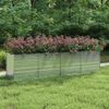 Hochbeet für Garten OSKAR Silber 320x80x77cm Verzinkter Stahl Hochbeet Metall Gartenbeet Kräuterbeet Blumenbeet Beet hoch Frühbeet für Garten Gemüsebeet Bild 3