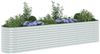 vidaXL Garten-Hochbeet 400 x 80 x 81 cm Verzinkter Stahl Silbern 45511 Bild 3